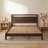 Solid Wood Signature Platform Bed with Headboard, Queen, Walnut Finish, No Box Spring Needed, Easy Assembly-1858515749-1858515745-1858515746