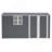 8X12 Ft Storage Shed Outdoor, XL Heavy-Duty Steel Building With Window – Features Hinged Gray Doors & 4 Air Vents For Backyard, Garden, Patio-119307018