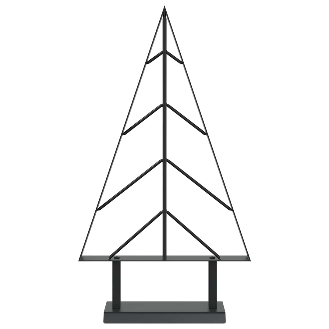 Vidaxl Metal Christmas Tree Kuopio 60 Cm Steel Black - Image 3