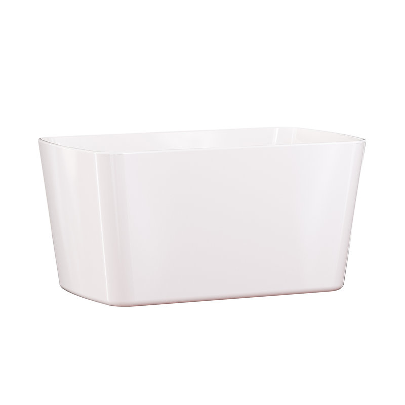 Glendale Casainc 43'' Freestanding Soaking Acrylic Bathtub, White