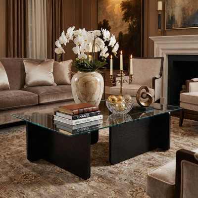 Rectangle Tempered Glass Coffee Table