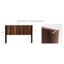 Tête de lit en bois de noyer pour grand lit, conception moderne avec panneau cannelé mural, chambre à coucher 3D A élégante, fabrication solide +, tête de lit à montage facile, panneau à oreilles et détails-2015826103-2015826102
