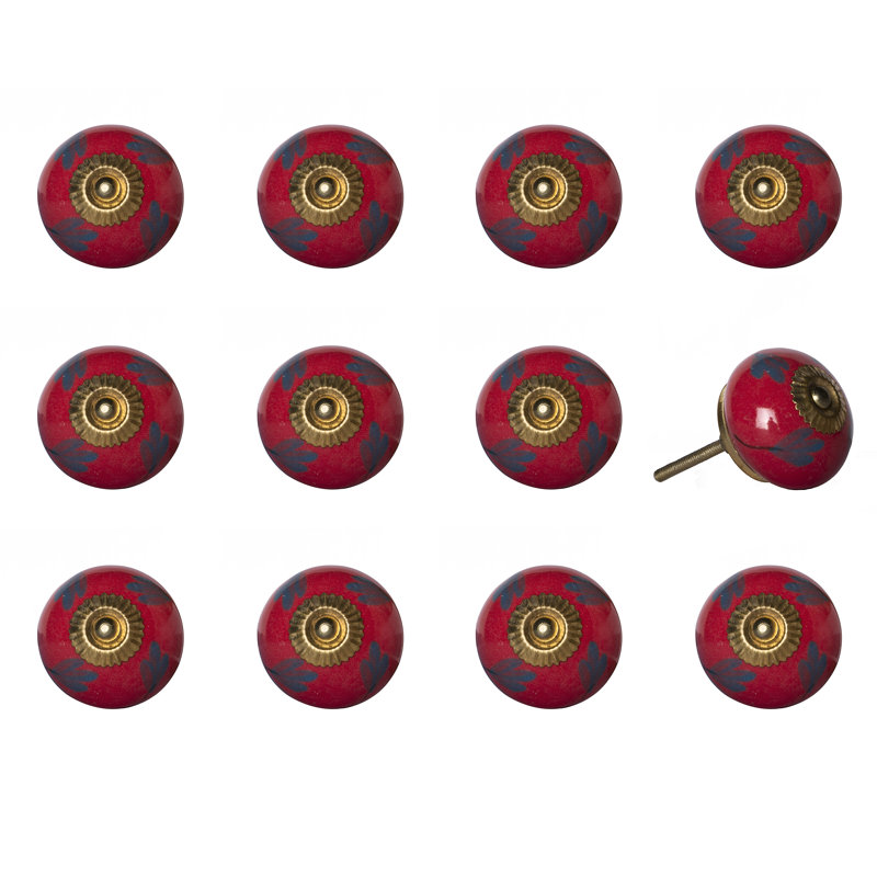 Hand Painted 1.5" Diameter Mushroom Knob Multipack