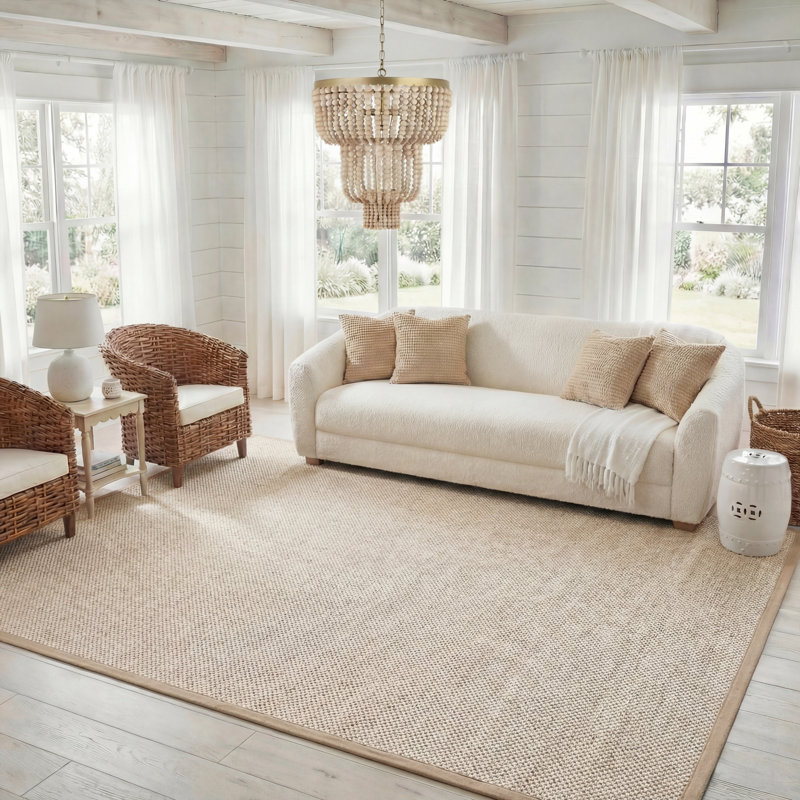 Tapis en jute / sisal Kiki, Rectangulaire 8 pi x 10 pi