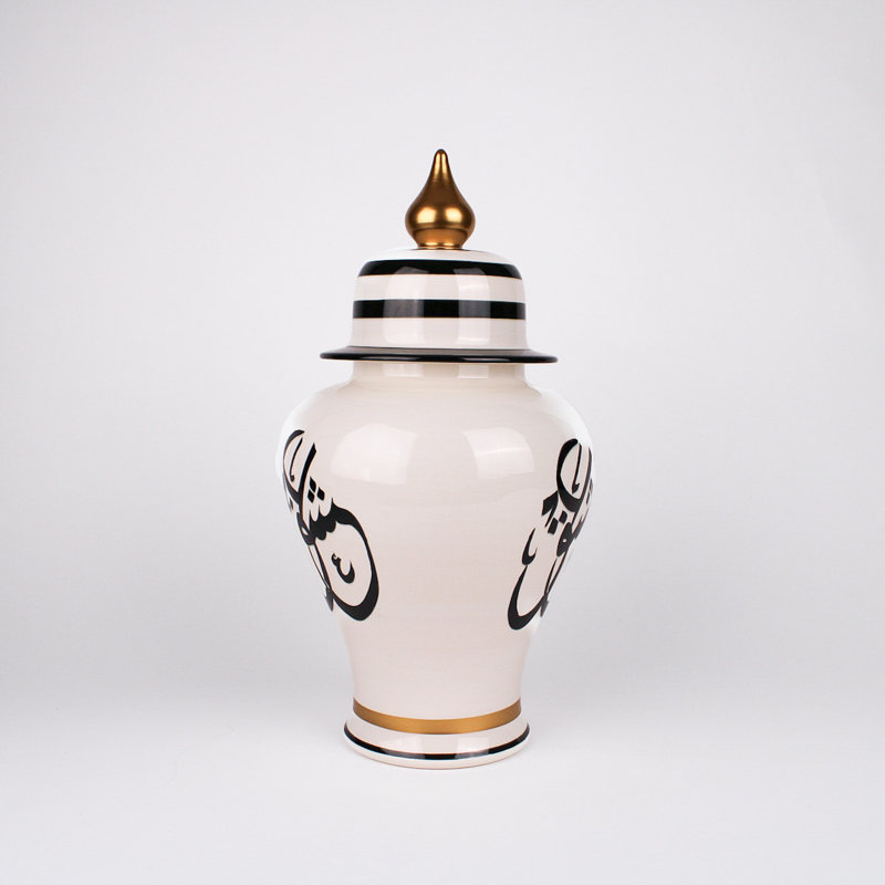 Islamic Art Handmade Ceramic Jar