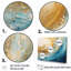 Golden Sapphire Surge V - Abstract Art-107738312-107738309