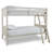 Leandru Kids Twin Over Twin Bunk Bed