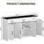 55 Inch Buffet Cabinet With Drawers,
