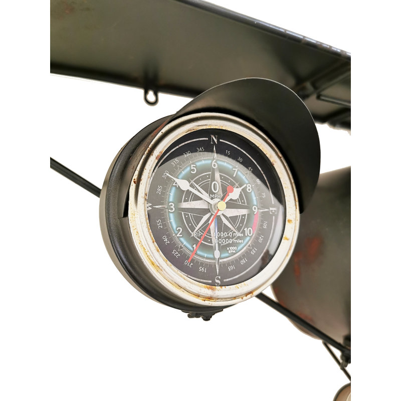 Metal Wall Clock, Black