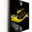 Horloge murale rétro - chapeau jaune-99640571