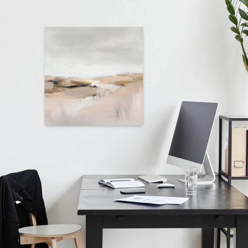 Art contemporain paysage contemporain, H 18" x l 18"