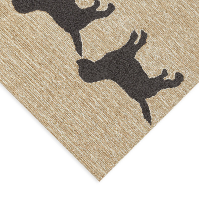 Nettles Water Resistant Kitchen Mat, Rectangle 2' x 3'