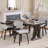 Upholstered Dining Chairs Set Of 2 With Arms, Modern Fabric Dining Room Chairs, Comfortable Kitchen & Dining Chairs For Dining Room, Kitchen, Breakfast Nook-1147119034