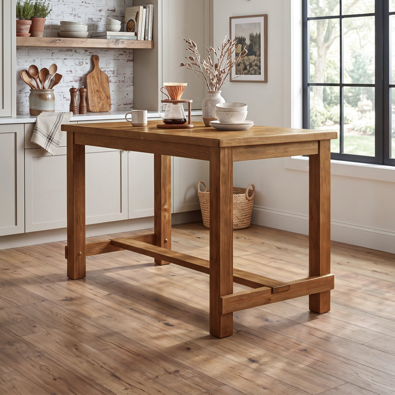 Table de salle à manger Adler, H 36 po x l 60 po x P 30 po, Bois de chêne