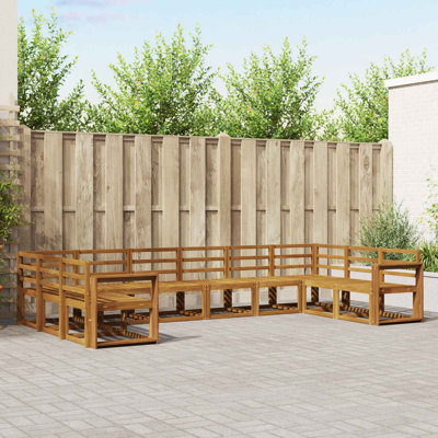 363cm Wide Patio Sectional Set
