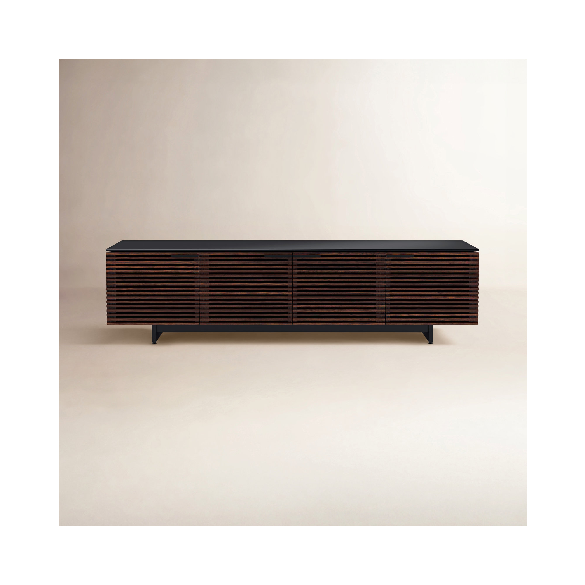 Corridor 79.25'' Media Console, Chocolate Stained Walnut