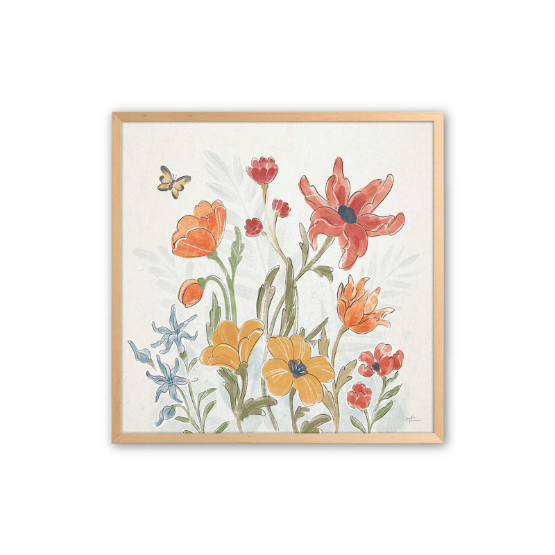 «Garden Melody In Bloom IV», Érable brut, H 17,5 po x l 17,5 po