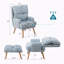 Fauteuil d'appoint avec repose-pieds Deeda-441211537