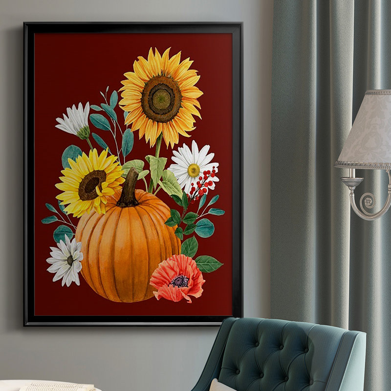 «Beautiful Fall I» - peinture à cadre unique, Noir, H 36,5 po x l 26,5 po x P 1 po