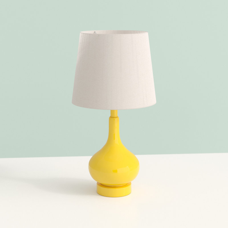 Mikac Glass Table Lamp, Yellow