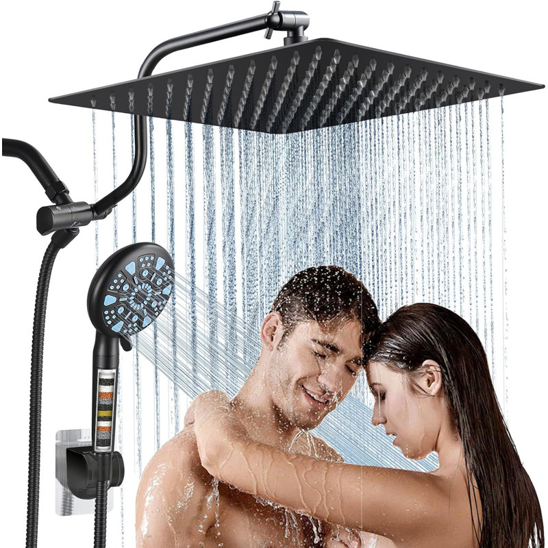 Pomme de douche à pluie double 1,8 GPM GPM