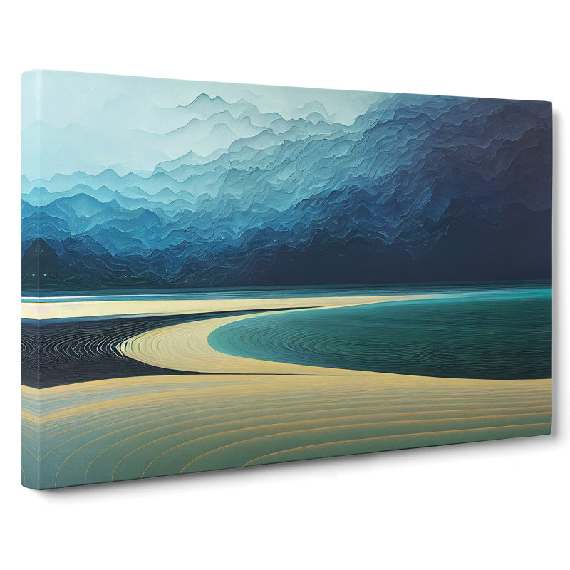 Modern Beach - Wrapped Canvas, 50cm H x 76cm W x 3cm D
