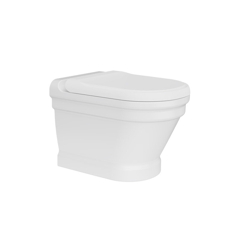 Toilettes murales allongées antiques 1,28 GPF (siège inclus)