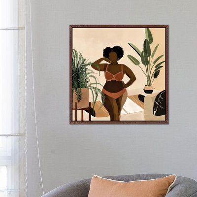 Amber 1 Piece Wrapped Canvas Wall Art