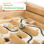 Labyrinthe - jeu de labyrinthe de casse-tête en bois avec deux billes d'acier - Labyrinthe portatif compact de 11 po x 9,25 po - Jeux classiques pour enfants de 6 ans et plus par Hey Play