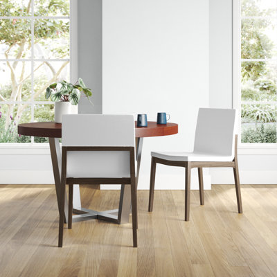 Rocco 19'' H Genuine Leather Upholstered Side Chair