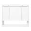 Armoire de salle de bain 35 po avec miroir, armoire à pharmacie murale avec tablette ouverte, armoire de rangement à porte miroir, blanc