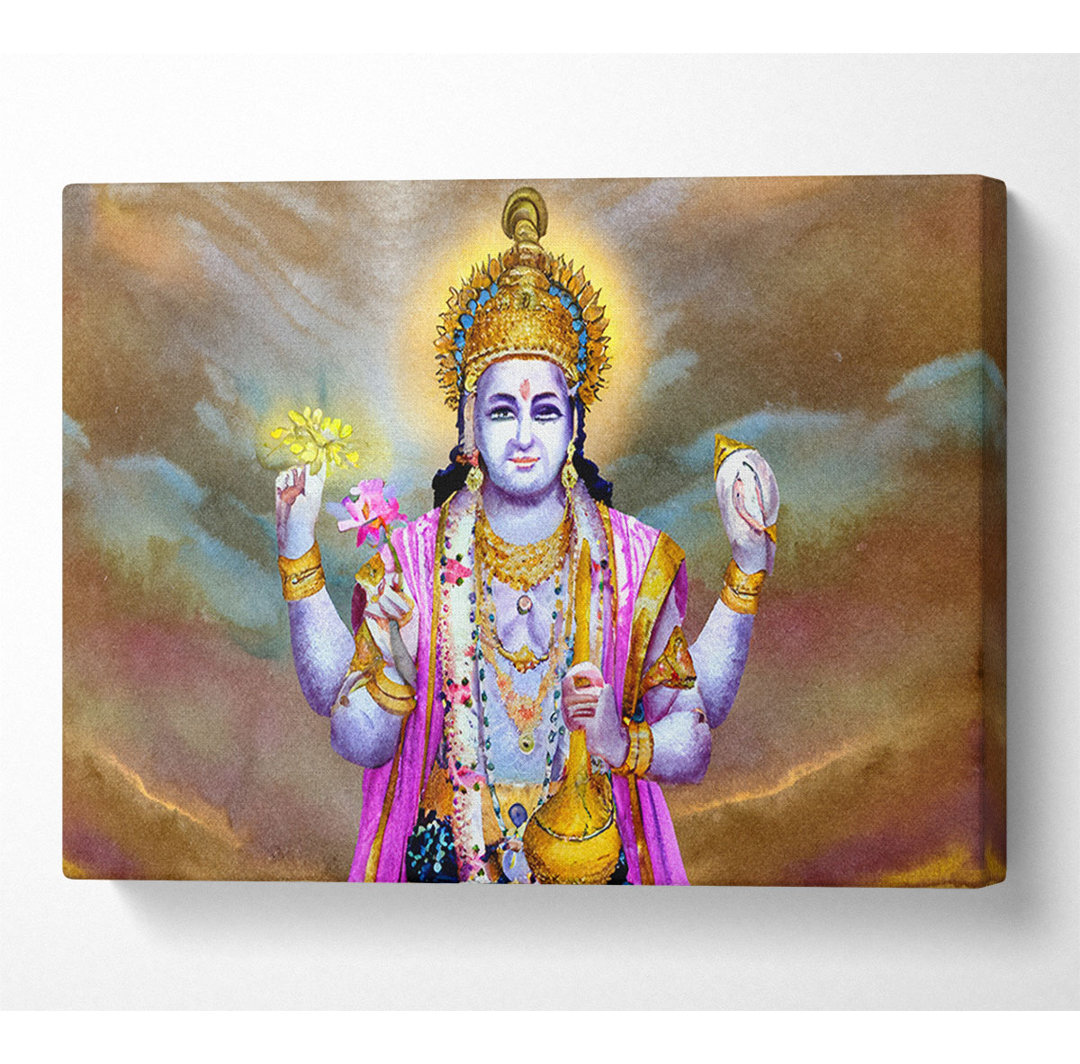 Hindu Vishnu - Kunstdrucke auf Leinwand - Wrapped Canvas