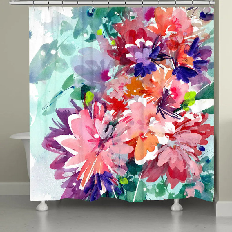Rideau de douche Willford Super Bloom, H 71 po x l 74 po