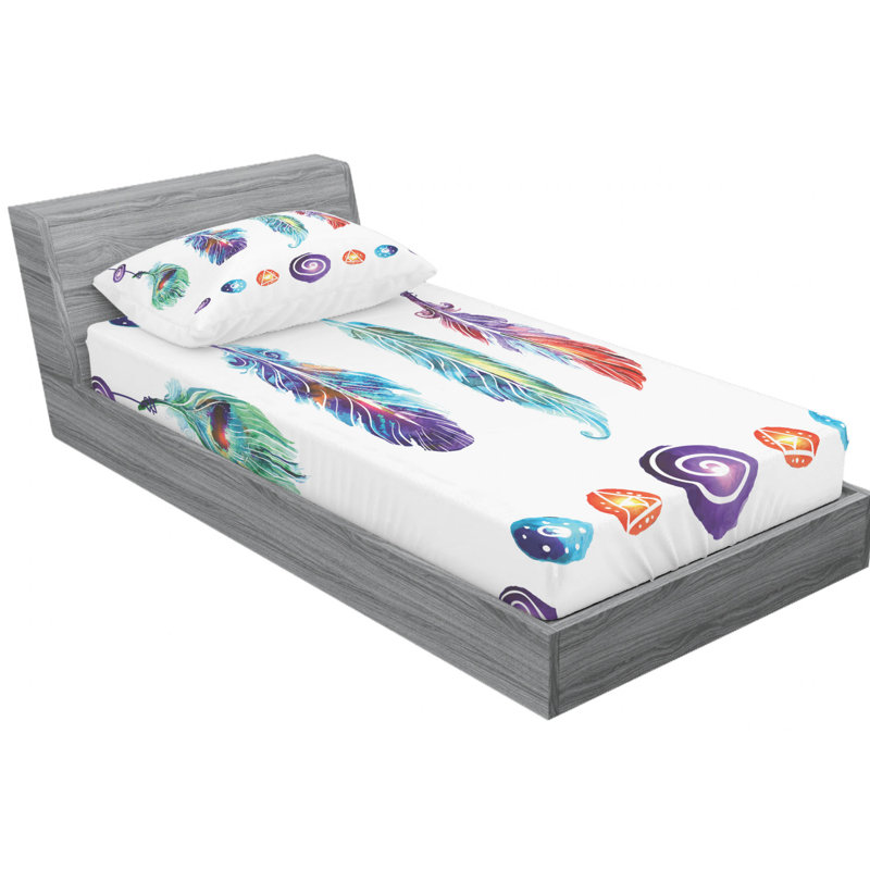 Microfiber Sheet Set, Twin Sheet Set with Fitted Sheet