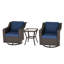 Chaise berçante d'extérieur pivotante avec table d'appoint-159934962