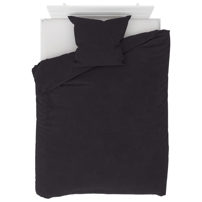 Eastlake Polyester Solid Colour Duvet Cover Set with Pillowcases Included, 155 x 220cm Duvet Cover + 1 Pillowcase
