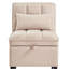 Taupe avec poches de rangement, dossier réglable, salon convertible Home Decor, structure-904061222-904061220