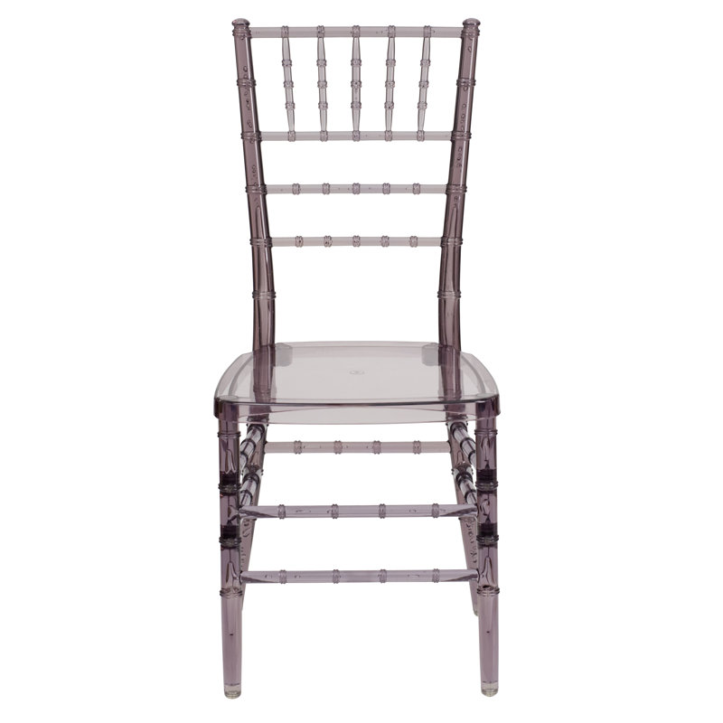 Chaise chiavari Elegance, Résine cristal fumé