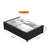 Set of 2 Under Bed Storage Boxes with Wheels & Clear Lids, Rolling Organizer Bins for Bedroom & Closet