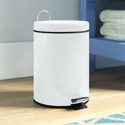 Steel Step On Kitchen Trash Can - 3L