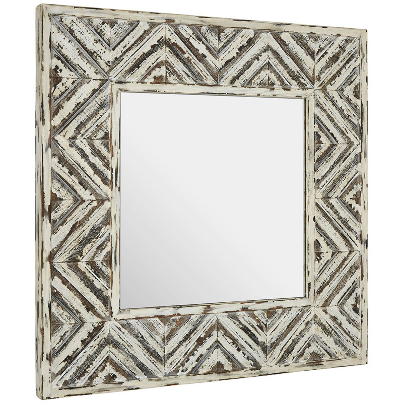 Jacobson Solid Wood Flat Wall Mirror