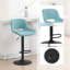 Swivel Upholstered Adjustable Height Bar Stool-1041733077