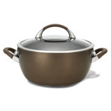 Circulon Symmetry Hard-Anodized Nonstick 5.5-Quart Casserole with Lid