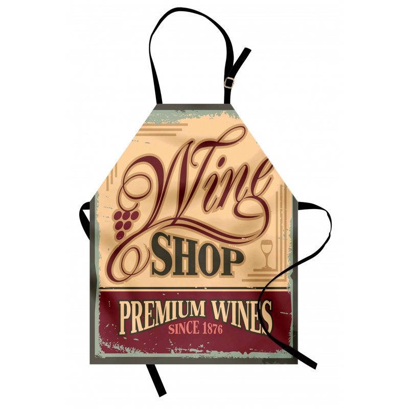 Enseigne pour le tablier d’atelier à vin