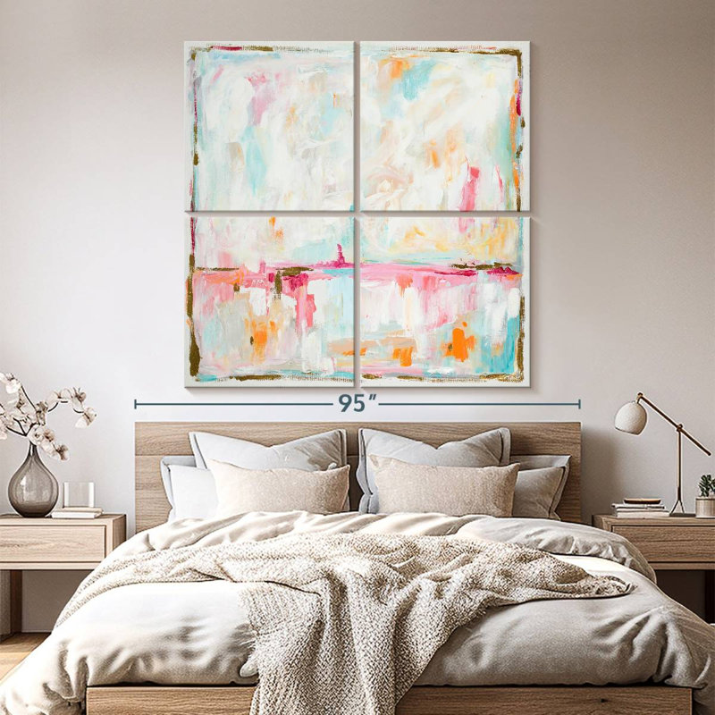 «Cotton Candy Cloud», reproduction d'art sur toile, H 74 po x l 74 po x P 1,25 po