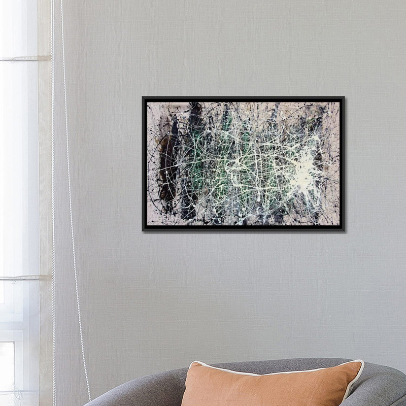 Impression sur toile tendue, "the web", H 18 po x l 26 po x P 1,5 po, Toile avec cadre noir, Pas de tapis