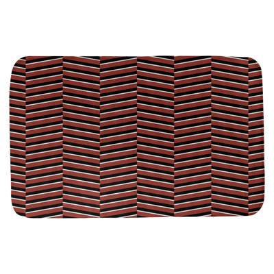Tapis de bain à rayures rectangulaires anti-dérapant fractures
