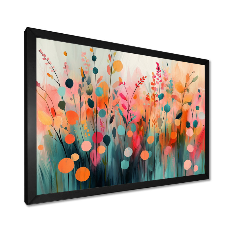 Ilhaan Botcanical Wildflowers Petals In The Breeze III - art mural fleurs sauvages, Reproduction encadrée d'une seule photo