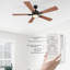 Ventilateur de plafond intelligent avec lumière Garaitz