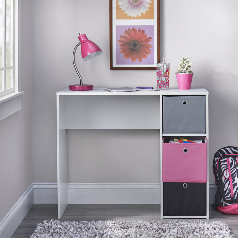 Massumah Writing Desk, Pink / Black / Gray
